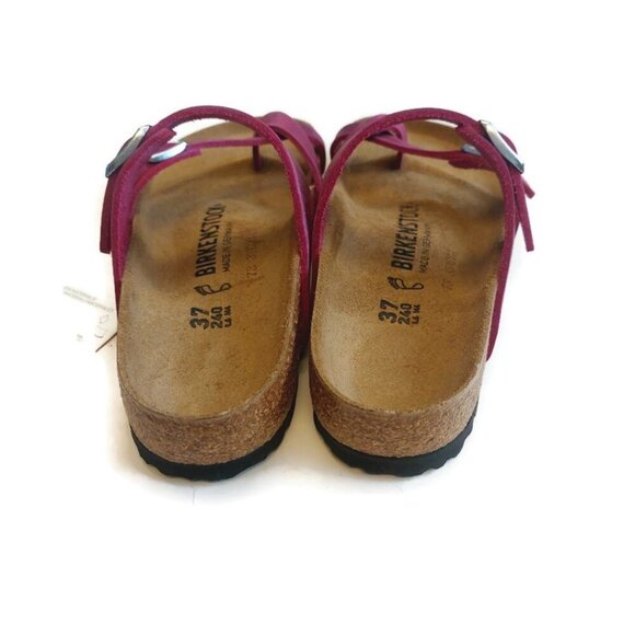 Birkenstock Mayari Oiled Leather Sandals EU 37 Womens 6 Festival Fuchsia Regular - Picture 8 of 11